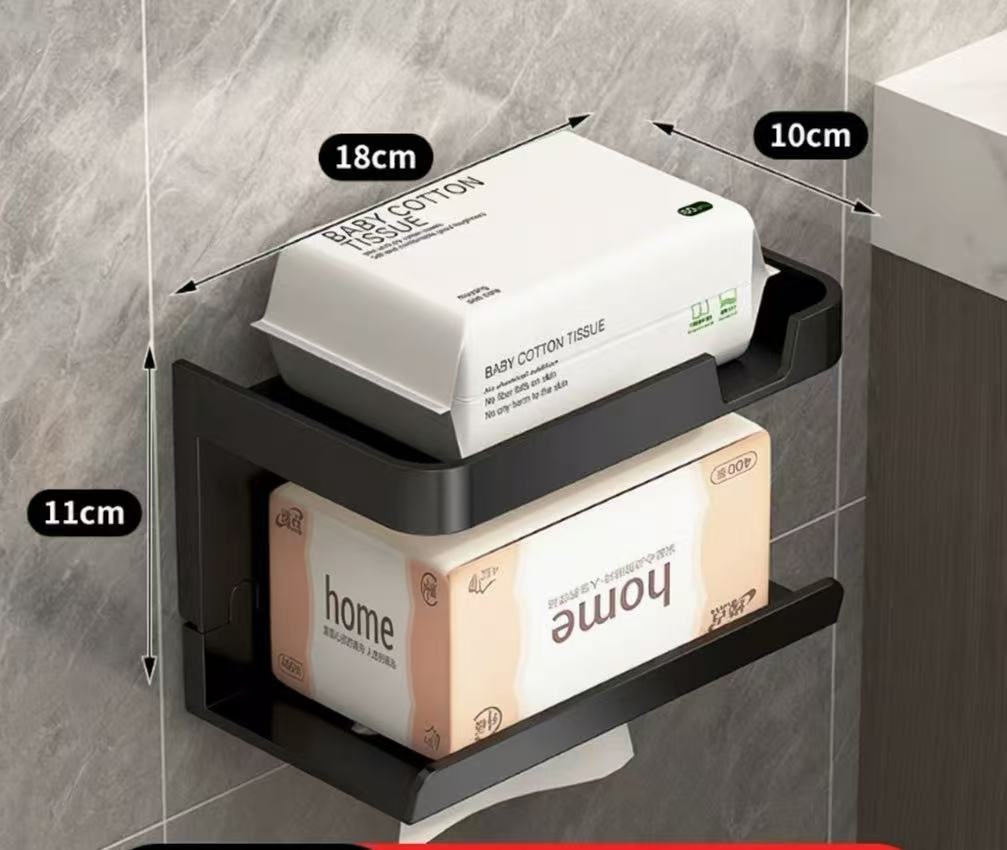 🧻 Fúrás nélkül szerelhető luxus WC-papír tartó – Megfizethető, mégis elegáns