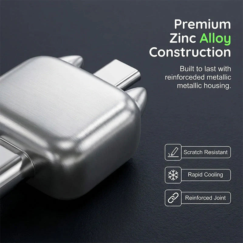 📱 Intelligens automata leválasztó USB-C kábel – 140W, túltöltés ellen, prémium anyag – Minden USB-C eszközhöz