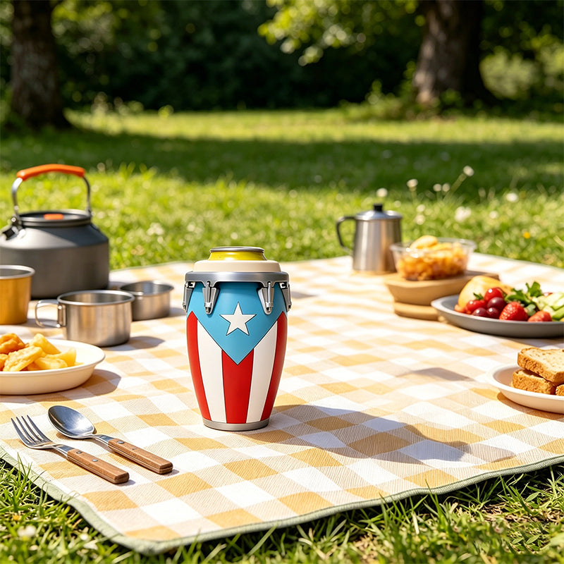 🥤 12 oz-os dobozokhoz tökéletesen illeszkedik – stabilan tartja az italodat, hogy ne boruljon fel! Többé nem csúszkál az asztalon, csak áll és hűt! ❄️