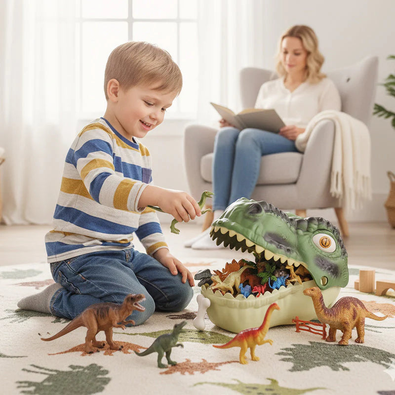 🎁Időkorlátozott ajánlat🦖 Oktató és szórakoztató dinoszaurusz játék szett