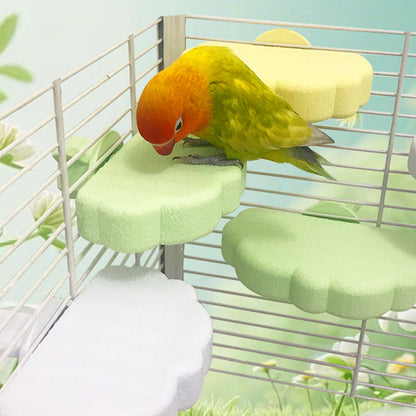 ☁️ Felhő formájú, imádnivaló design – azonnal feldobja a ketrec hangulatát! Csökkenti az unalmat és ösztönzi a természetes mászást! 🌈