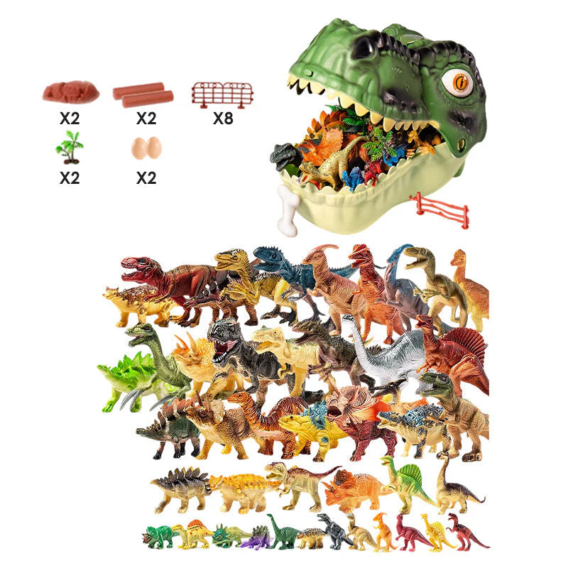 🎁Időkorlátozott ajánlat🦖 Oktató és szórakoztató dinoszaurusz játék szett