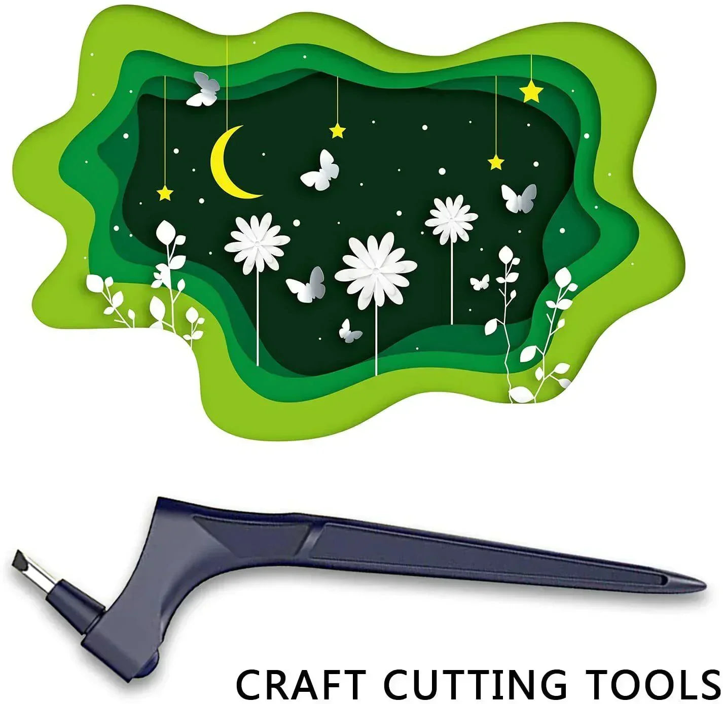 1+1 ingyen🔥 Craft vágószerszámok – Ergonomikus kialakítás, 5 cserélhető penge, biztonsági zárral, tokban✍️