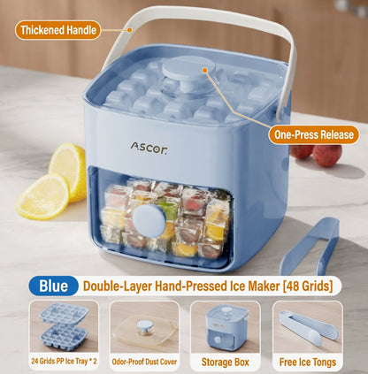 🎉 Dupla réteg, dupla jég – egyszerre rengeteg kocka, hogy a buli vagy a családi vacsora soha ne maradjon hűtlen a frissítőkhöz! 🍹