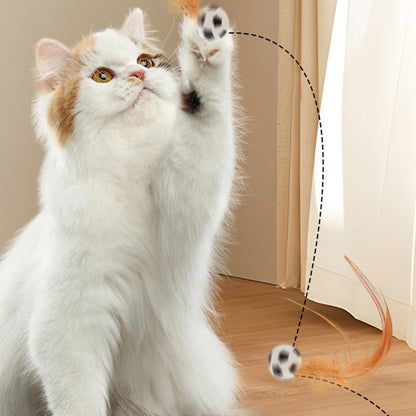 🐱 Interaktív rugós macska-ugró labda – Szórakoztatja, mozgatja, leköti kedvencét
