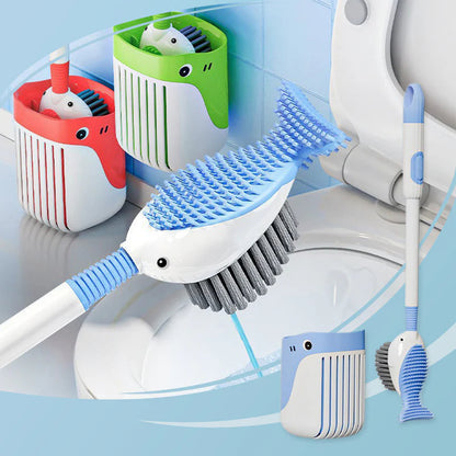 ✨ Falra szerelhető tapadókorongos WC tisztítókefe készlet – Praktikus, helytakarékos, erős tapadás 🏡