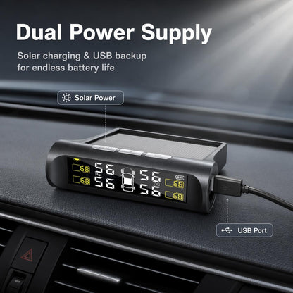 Sončni TPMS z USB-polnjenjem | SOLARTPMS