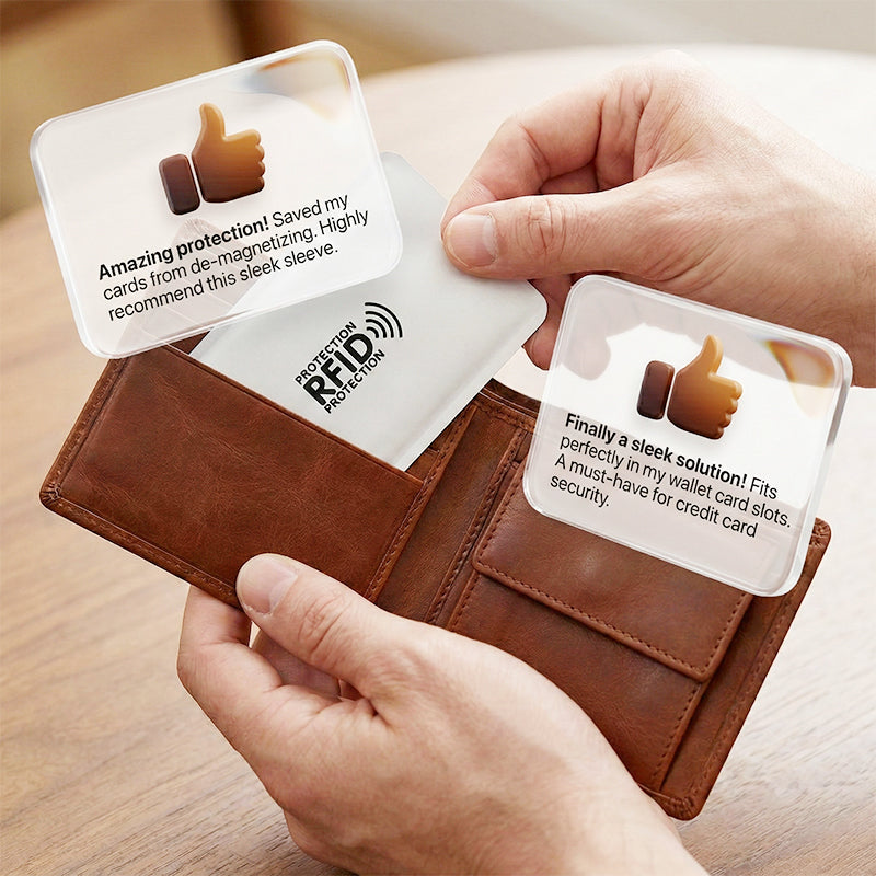 🛡️ RFID/NFC-blokkoló kártyatartó – Tartós, vízálló, 3 színben – Bankkártyák és okmányok védelmére
