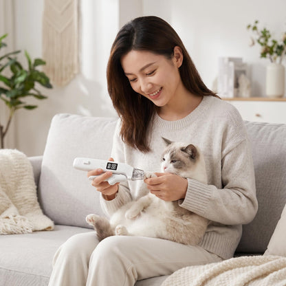 🐾 Intelligens LED-es állat-körömvágó vérvonal-jelzővel – Biztonságos, pontos, nem okoz sérülés
