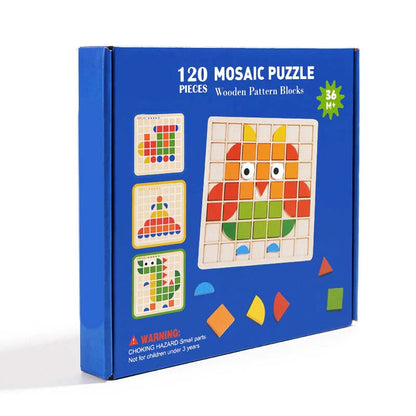 🦁️✨ Fa puzzle színes állatokkal – Fejleszti a logikát, a memóriát és a finommotorikát – Utánvéttel