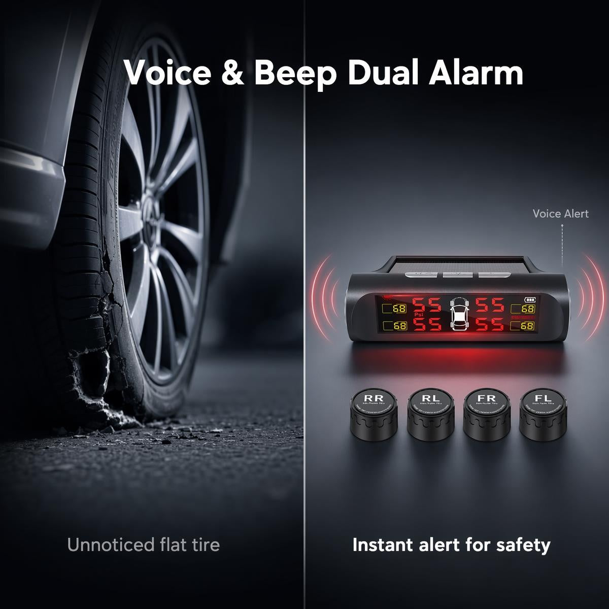 Sončni TPMS z USB-polnjenjem | SOLARTPMS