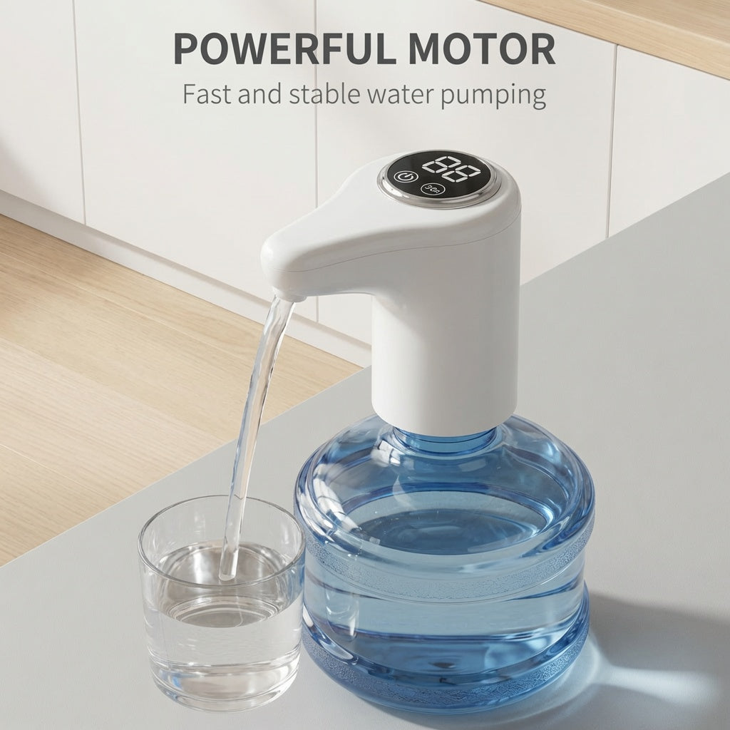 💧 Automatikus vízszivattyú háztartási palackozott vízhez – Egy gombnyomás, friss víz azonnal