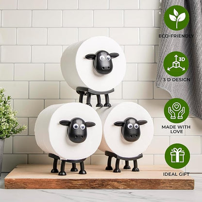 🐑 Imádnivaló bárány alakú WC-papír tartó – játékos bájt és vidám hangulatot varázsol a fürdőszobádba! Többé nem lesz unalmas a mosdó! ✨