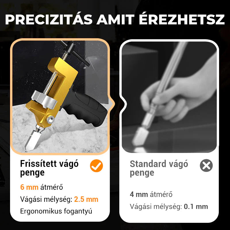 🔧 Üveg és csempe vágása egyetlen szerszámmal – nincs szükség külön eszközökre! Praktikus készlet, ami minden otthoni és műhelymunkához tökéletes! 🏠