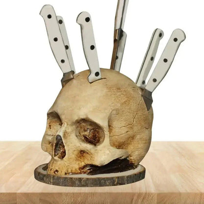 🎃 Ez a koponyás késblokk garantált beszédtéma minden összejövetelen – barátaid garantáltan fotózzák és kérdezni fogják! A konyha új sztárja! ✨