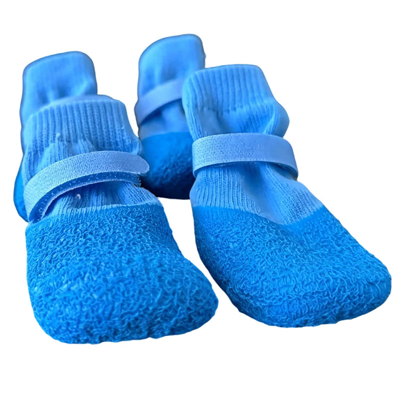 👟 Kopásálló mancsvédő cipő kutyáknak – Vízálló, csúszásgátló, 5 színben, S/M/L méretben – Tökéletes sétákhoz és szabadtéri kalandokhoz