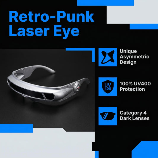 🕶️ Retro-punk napszemüveg – Rock & roll stílus, maximális UV-védelem