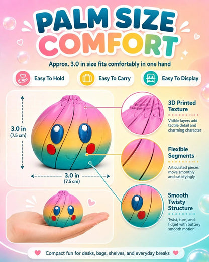 🍡 Aranyos, kifejező arcú gombóc, ami minden nap mosolyt csal az arcodra – puha tapintás, cuki design, a tökéletes kis társ az asztalodon! 💕