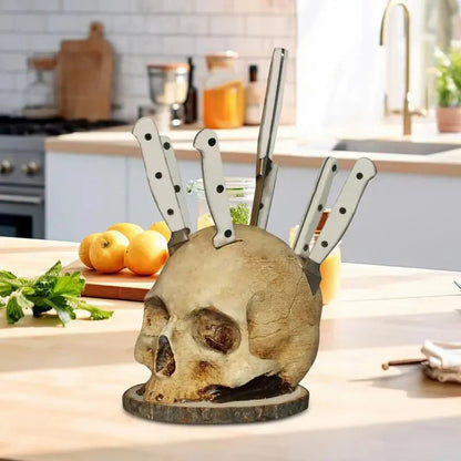 🎃 Ez a koponyás késblokk garantált beszédtéma minden összejövetelen – barátaid garantáltan fotózzák és kérdezni fogják! A konyha új sztárja! ✨