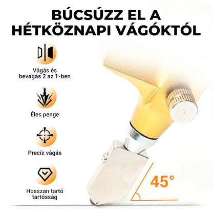 🔧 Üveg és csempe vágása egyetlen szerszámmal – nincs szükség külön eszközökre! Praktikus készlet, ami minden otthoni és műhelymunkához tökéletes! 🏠