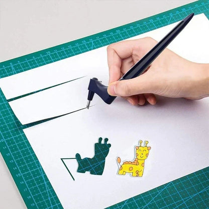 1+1 ingyen🔥 Craft vágószerszámok – Ergonomikus kialakítás, 5 cserélhető penge, biztonsági zárral, tokban✍️
