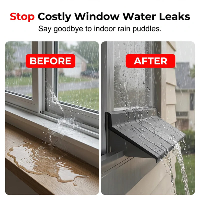 🌧️ 135 fokos szög, 5 cm-es toldódeszka – az esővíz nem jut be, csak kifelé vezetődik! Többé nem ázik be az ablakod, még viharban sem! 🚫💧