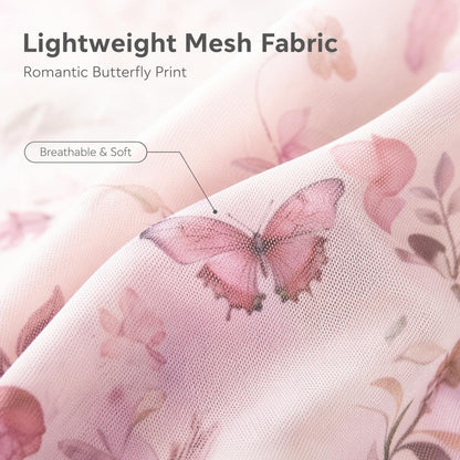 Lahka obleka z metuljim vzorcem | LIGHTBUTT