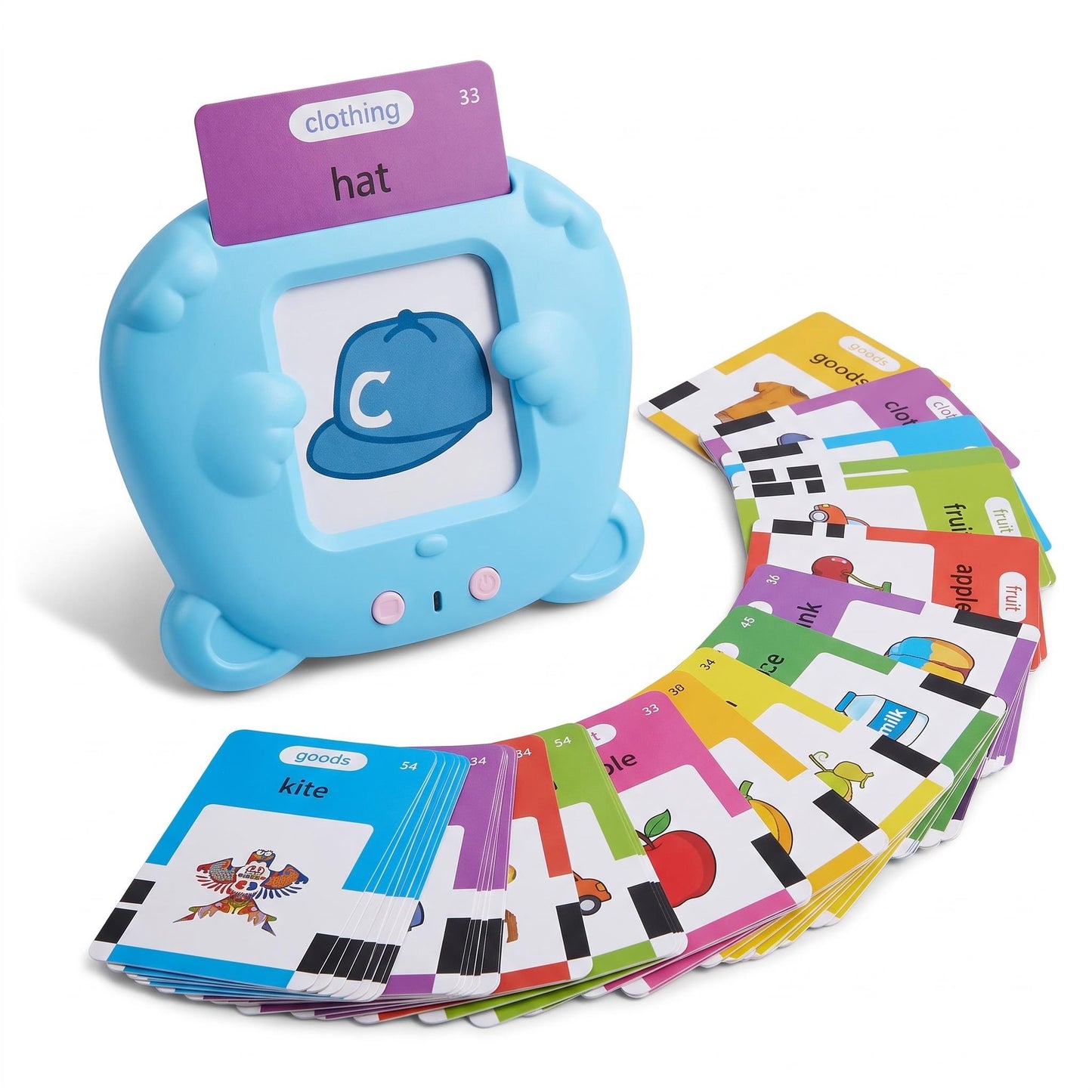 Interaktív beszélő kártyaolvasó gyerekek korai nyelvi oktatásához | TALKCARDS