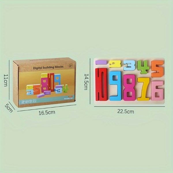 Montessori lesene kocke s številkami | WOODNUM