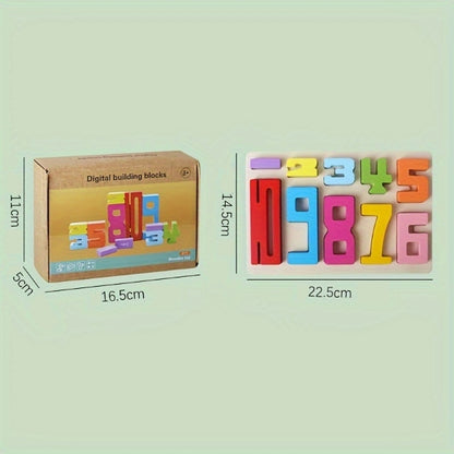 Montessori lesene kocke s številkami | WOODNUM