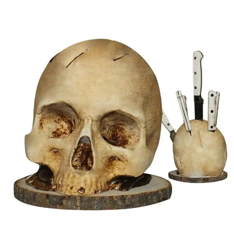 🎃 Ez a koponyás késblokk garantált beszédtéma minden összejövetelen – barátaid garantáltan fotózzák és kérdezni fogják! A konyha új sztárja! ✨