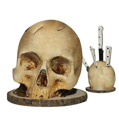 🎃 Ez a koponyás késblokk garantált beszédtéma minden összejövetelen – barátaid garantáltan fotózzák és kérdezni fogják! A konyha új sztárja! ✨