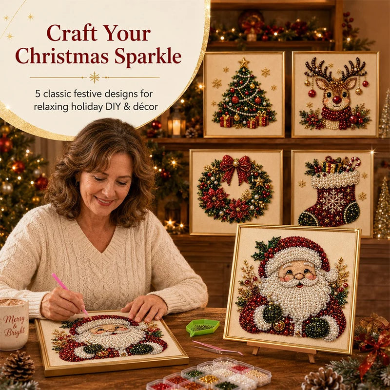 Božična biserna slika DIY komplet | XMASBEAD