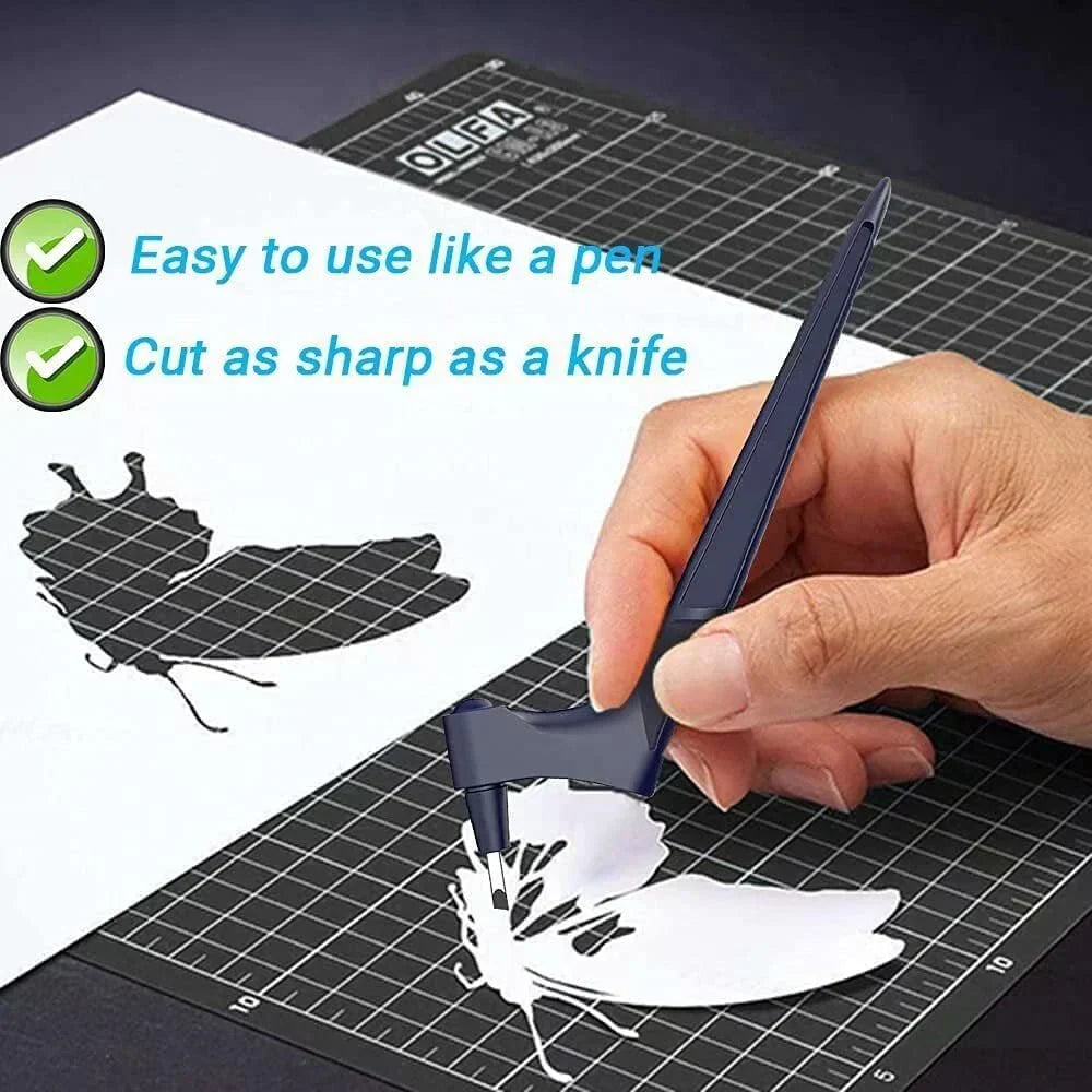 1+1 ingyen🔥 Craft vágószerszámok – Ergonomikus kialakítás, 5 cserélhető penge, biztonsági zárral, tokban✍️