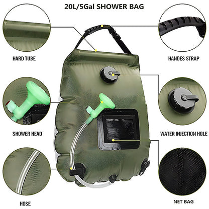 Sončni tuš brez elektrike | SUNSHOWER