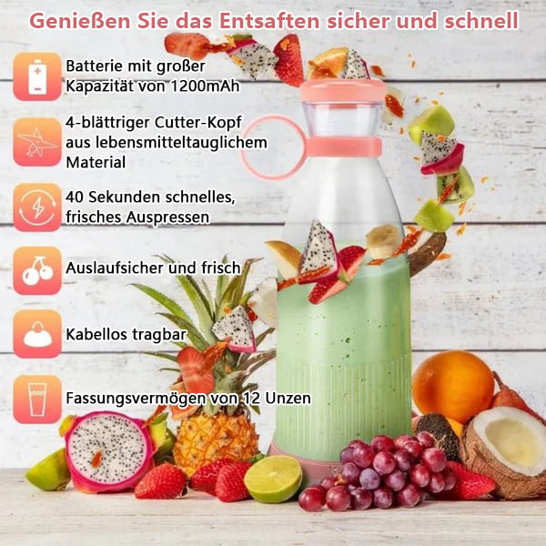 🍓 Igyál vitaminbombát minden nap – friss gyümölcsök és zöldségek turmixolva, akárhol is vagy! 🌿