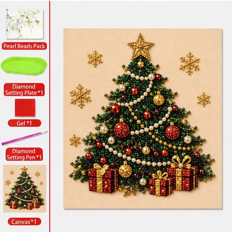 Božična biserna slika DIY komplet | XMASBEAD