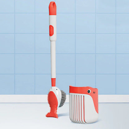 ✨ Falra szerelhető tapadókorongos WC tisztítókefe készlet – Praktikus, helytakarékos, erős tapadás 🏡