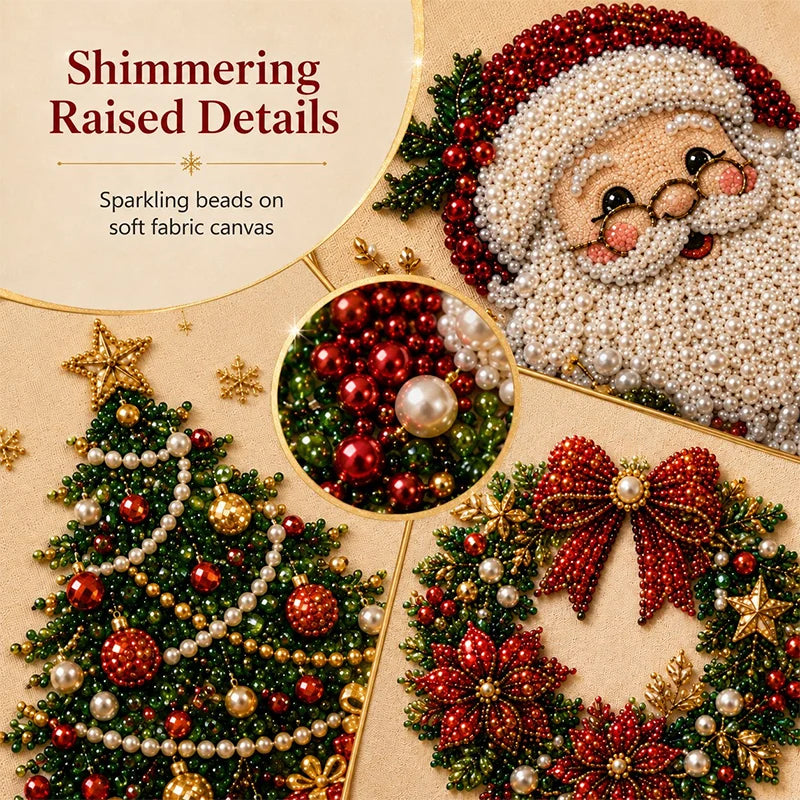 Božična biserna slika DIY komplet | XMASBEAD