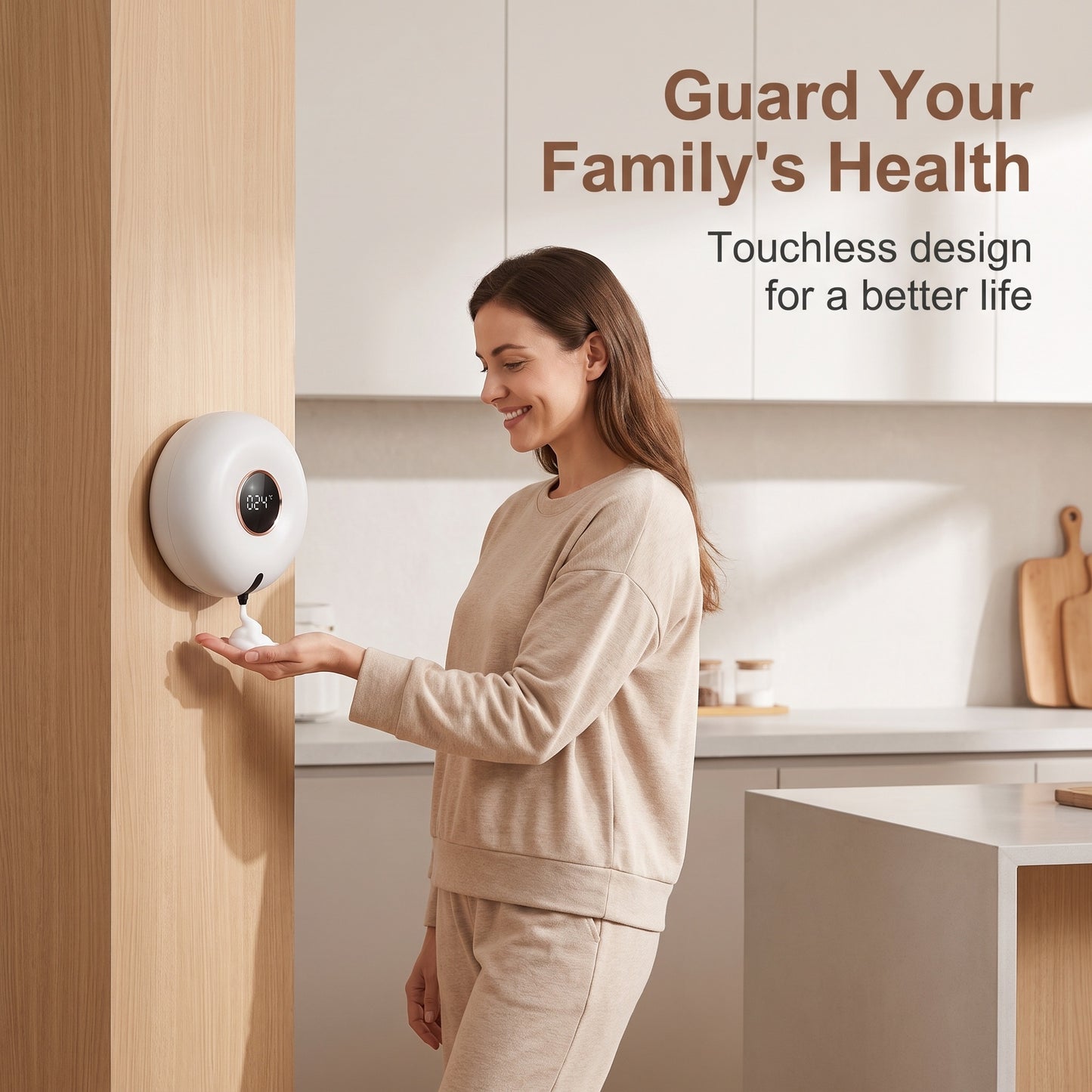 Wall-Mounted S🫧 280 ml-es tartály – egyszeri feltöltés hetekig kitart! Ritkább utántöltés, kevesebb macera, több idő a fontos dolgokra! ⏳mart Sensor Hand Sanitizer Dispenser