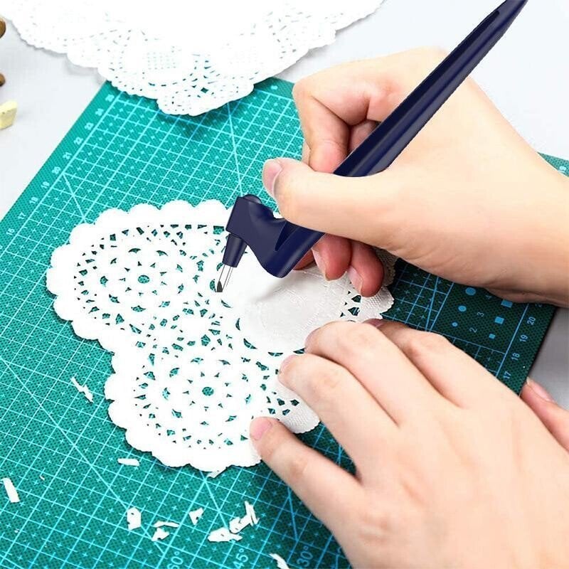 1+1 ingyen🔥 Craft vágószerszámok – Ergonomikus kialakítás, 5 cserélhető penge, biztonsági zárral, tokban✍️