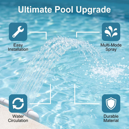 🌊 Pool szökőkútfej – Egyszerűen felszerelhető, frissítő vízjáték medencéjébe