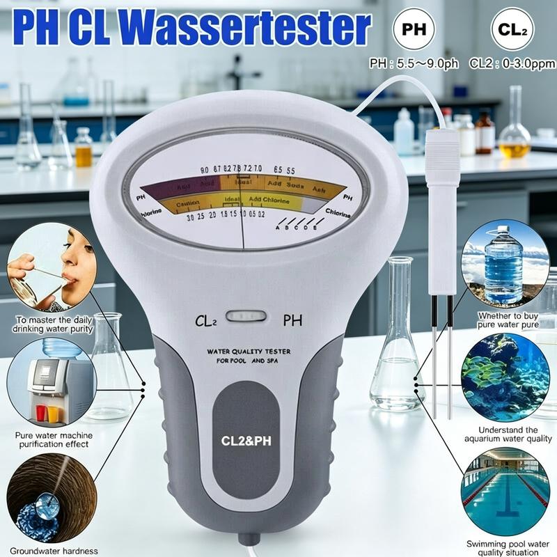 🔬💧 Medidor de pH y Cloro Cl2 – ¡50% DE DESCUENTO! Medición precisa de pH y cloro en la piscina – fácil, rápido y confiable. 🔥🏊