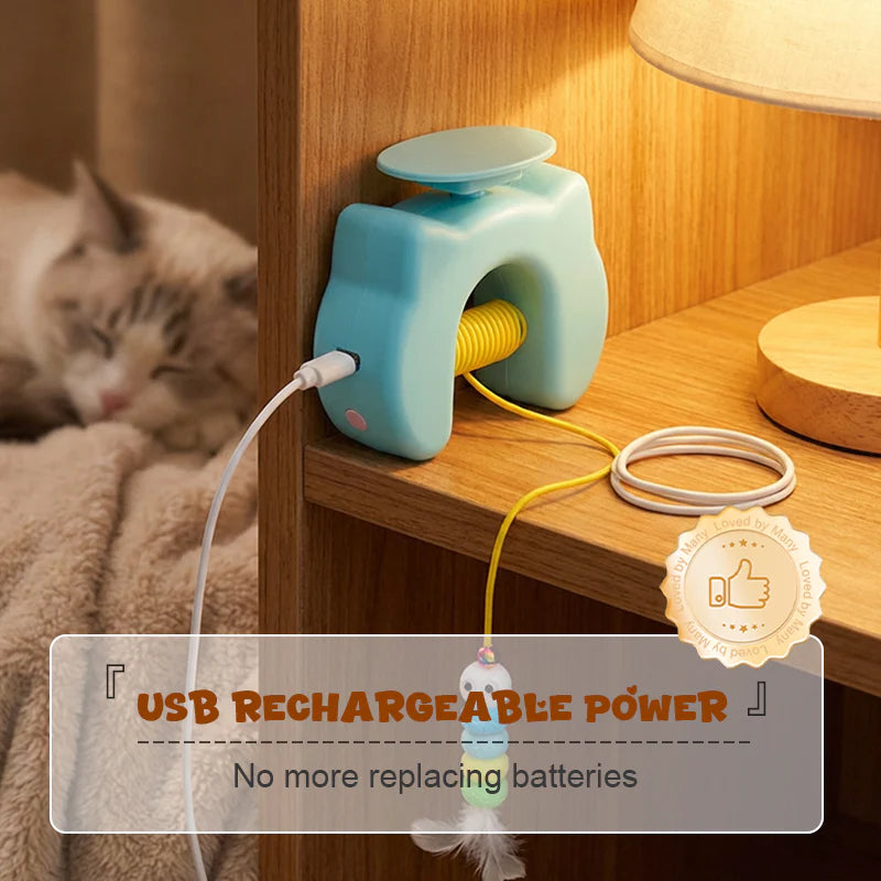 🐈 Automatikus behúzható macskajáték – Öngerjesztő mozgás, fejleszti a vadászösztönt 💡