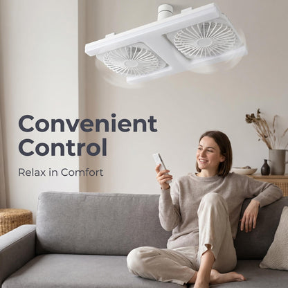 💡 2 az 1-ben ventilátor lámpa távirányítóval – Hűsít és világít egyszerre❄️