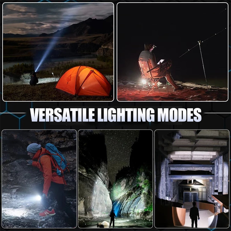 💡 Ultrakompakt LED zseblámpa – Beépített mágnessel, fém kapcsával és kulcstartó kampóval – PC anyag, időjárásálló, 200 mAh akkumulátor