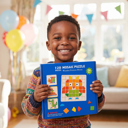 🦁️✨ Fa puzzle színes állatokkal – Fejleszti a logikát, a memóriát és a finommotorikát – Utánvéttel
