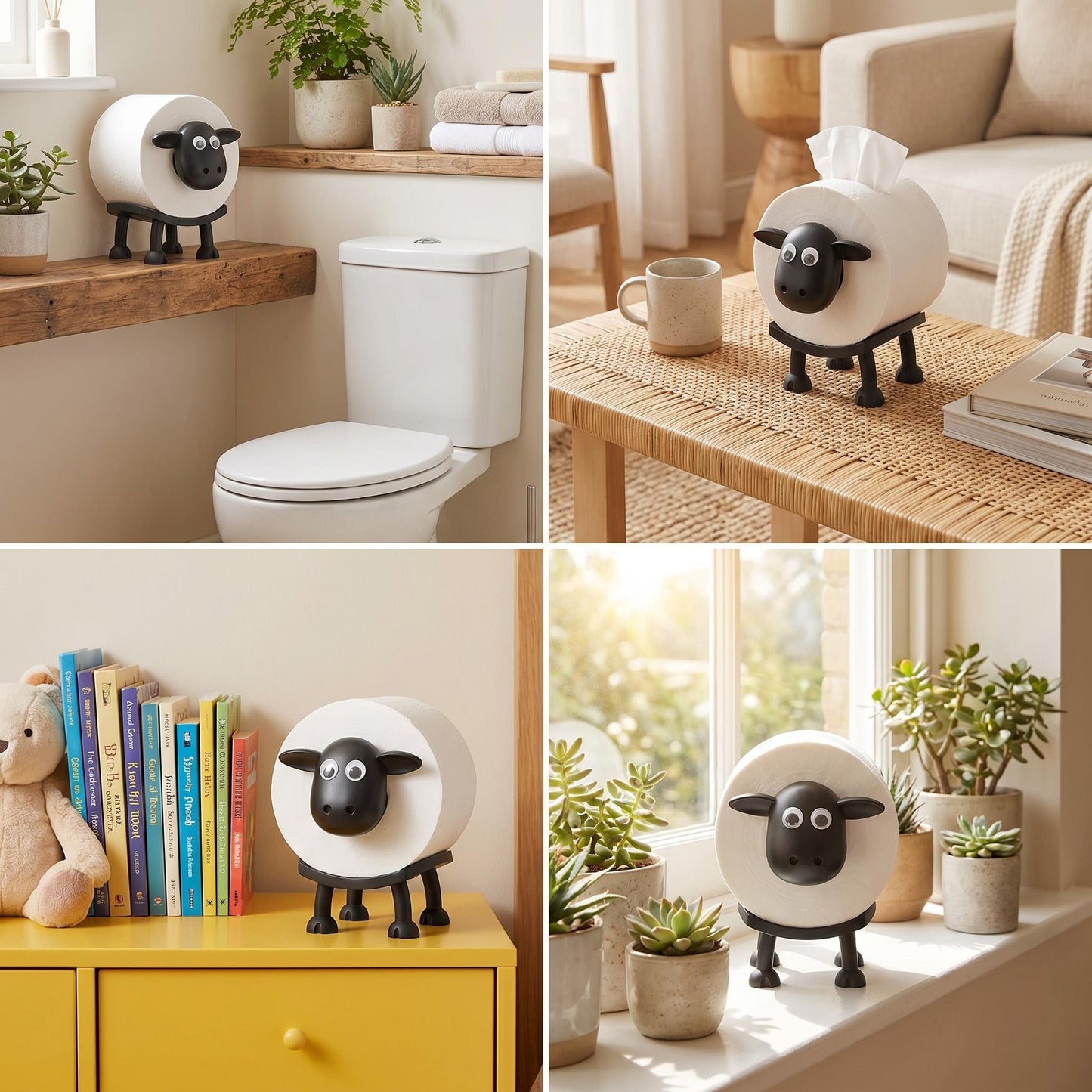 🐑 Imádnivaló bárány alakú WC-papír tartó – játékos bájt és vidám hangulatot varázsol a fürdőszobádba! Többé nem lesz unalmas a mosdó! ✨