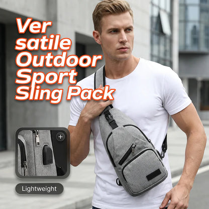 ⛰️ Kültéri sportválltáska – Többfunkciós, strapabíró és USB-csatlakozóval – Elengedhetetlen a városi ingázók számára 🚴‍♂️