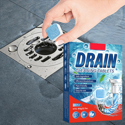 🚰⚡ Gyors hatású csatornatisztító tabletták – Hatékonyan oldják a szerves lerakódásokat, tiszták a lefolyók, friss illat